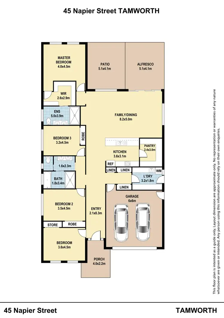 Floorplan of Homely house listing, 45 Napier Street, Tamworth NSW 2340