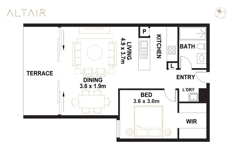 Floorplan of Homely apartment listing, 222/100 Gungahlin Place, Gungahlin ACT 2912