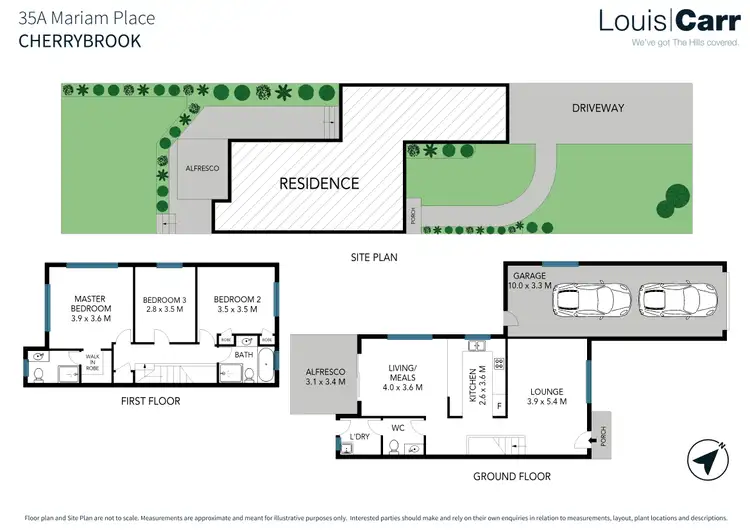 Floorplan of Homely semi-detached listing, 35a Mariam Place, Cherrybrook NSW 2126