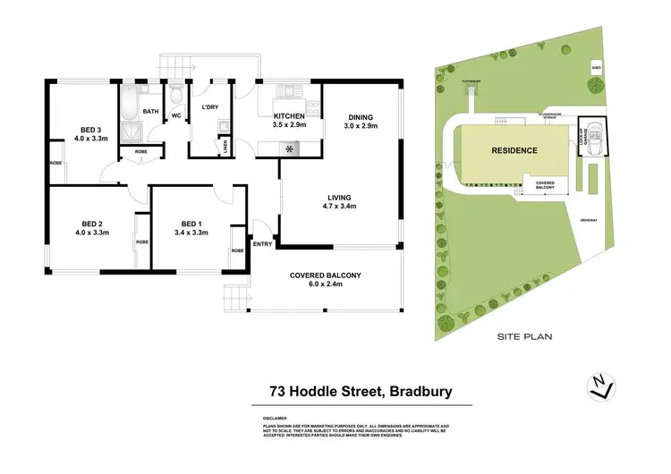 Floorplan of Homely house listing, 73 Hoddle Avenue, Bradbury NSW 2560