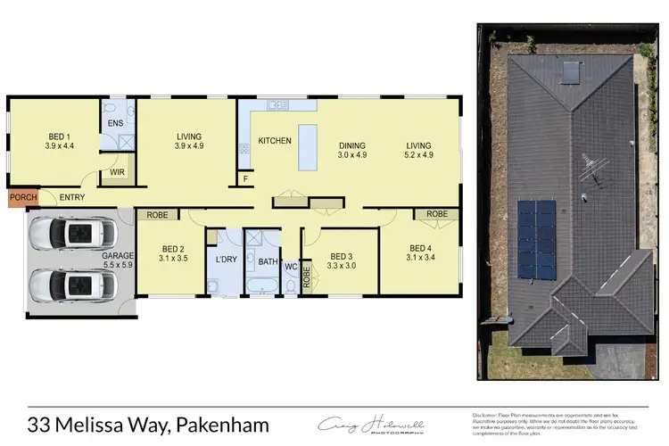 Floorplan of Homely house listing, 33 Melissa Way, Pakenham VIC 3810