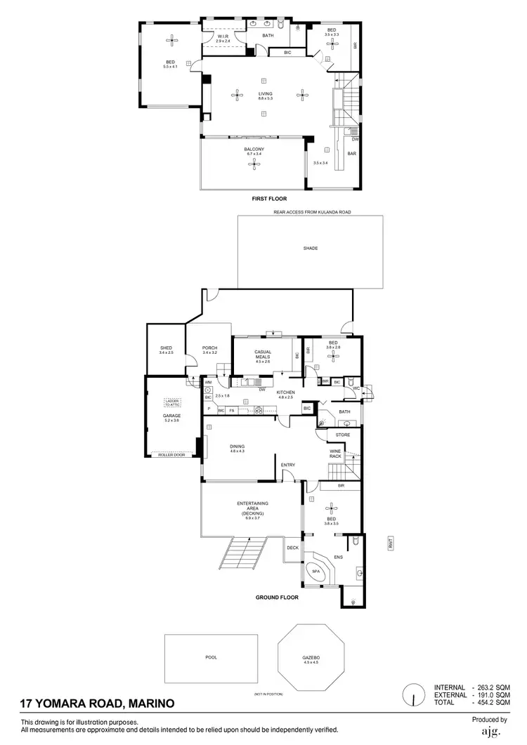 Floorplan of Homely house listing, 17 Yomara Road, Marino SA 5049