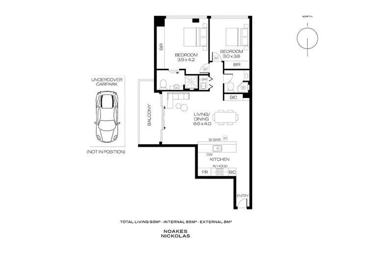 Floorplan of Homely apartment listing, 607/1 King William Street, Kent Town SA 5067