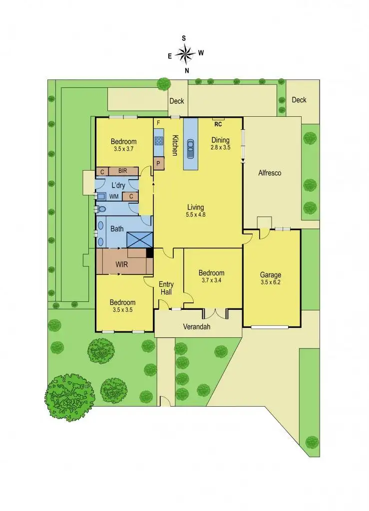 Floorplan of Homely house listing, 8 Redgum Court, Belmont VIC 3216
