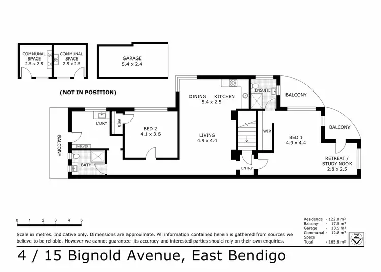 Floorplan of Homely apartment listing, 4/15 Bignold Avenue, East Bendigo VIC 3550