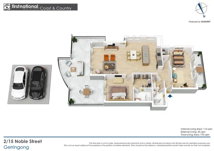 Floorplan of Homely apartment listing, 2/15 Noble Street, Gerringong NSW 2534