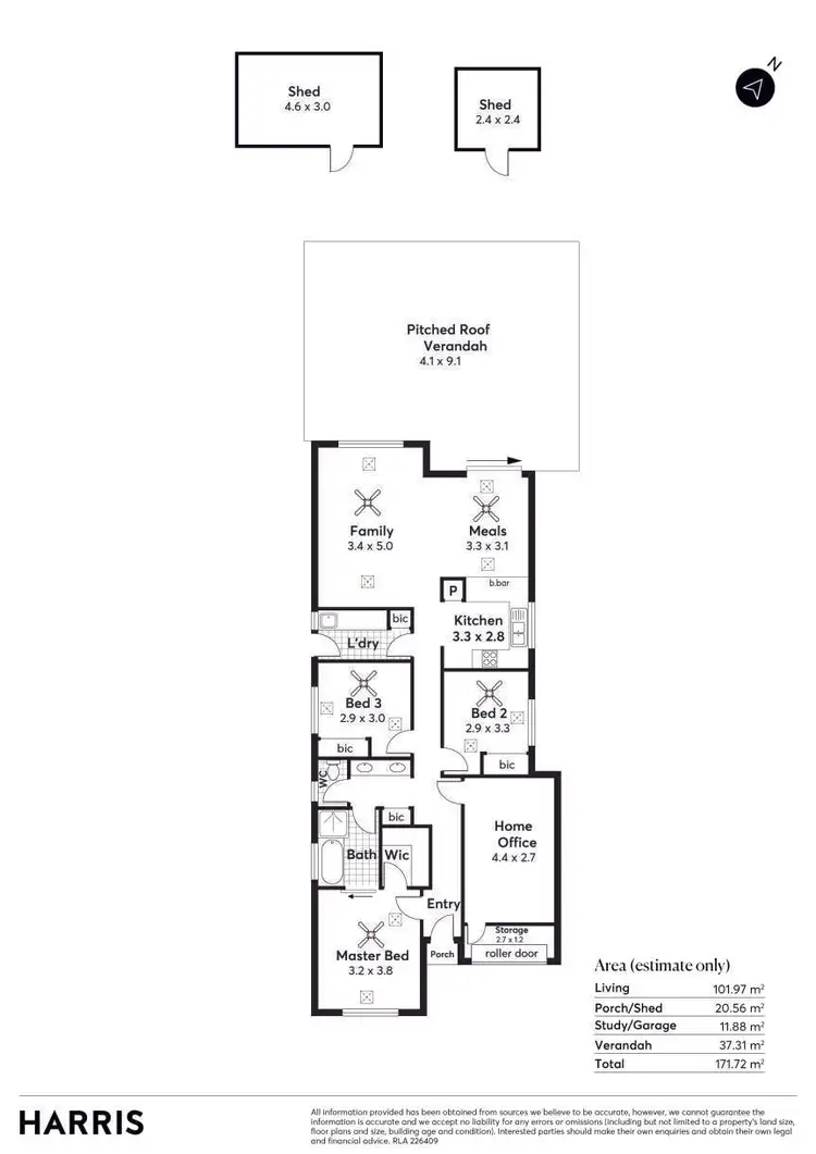 Floorplan of Homely house listing, 12 Gascoyne Avenue, Hillcrest SA 5086