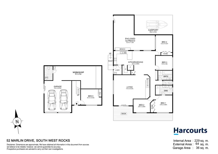Floorplan of Homely house listing, 52 Marlin Drive, South West Rocks NSW 2431