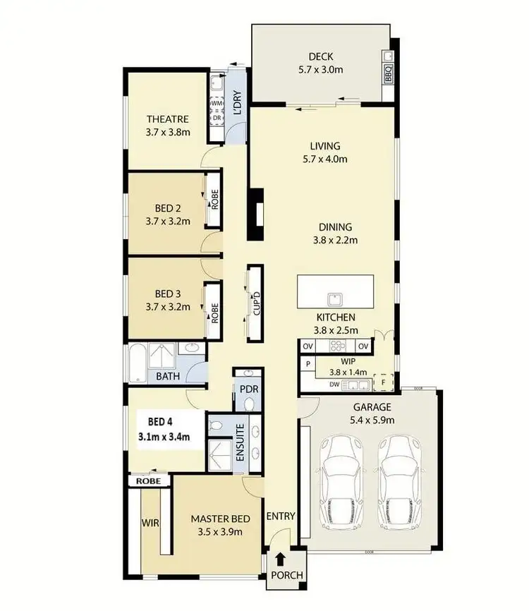 Floorplan of Homely house listing, 153 Bonds Lane, Greenvale VIC 3059
