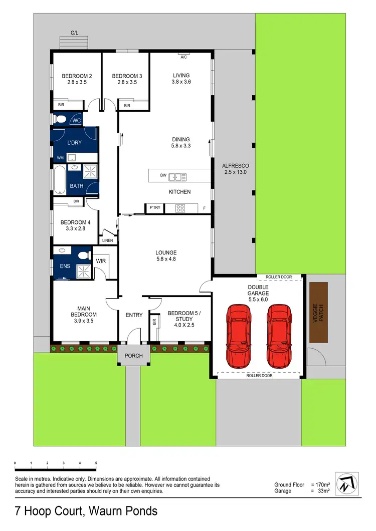 Floorplan of Homely house listing, 7 Hoop Court, Waurn Ponds VIC 3216
