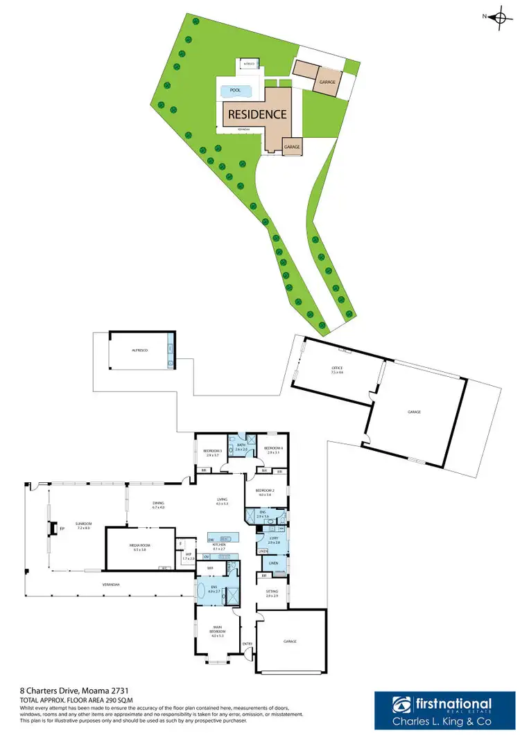 Floorplan of Homely house listing, 8 Charters Drive, Moama NSW 2731
