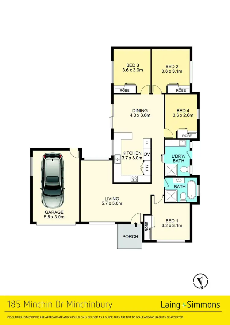Floorplan of Homely house listing, 185 Minchin Drive, Minchinbury NSW 2770
