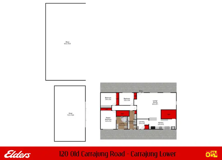 Floorplan of Homely rural property listing, 120 Old Carrajung Road, Carrajung Lower VIC 3844