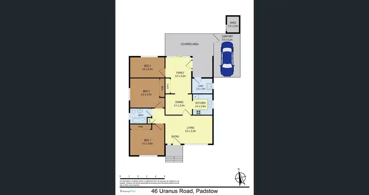 Floorplan of Homely house listing, 46 Uranus Road, Padstow NSW 2211