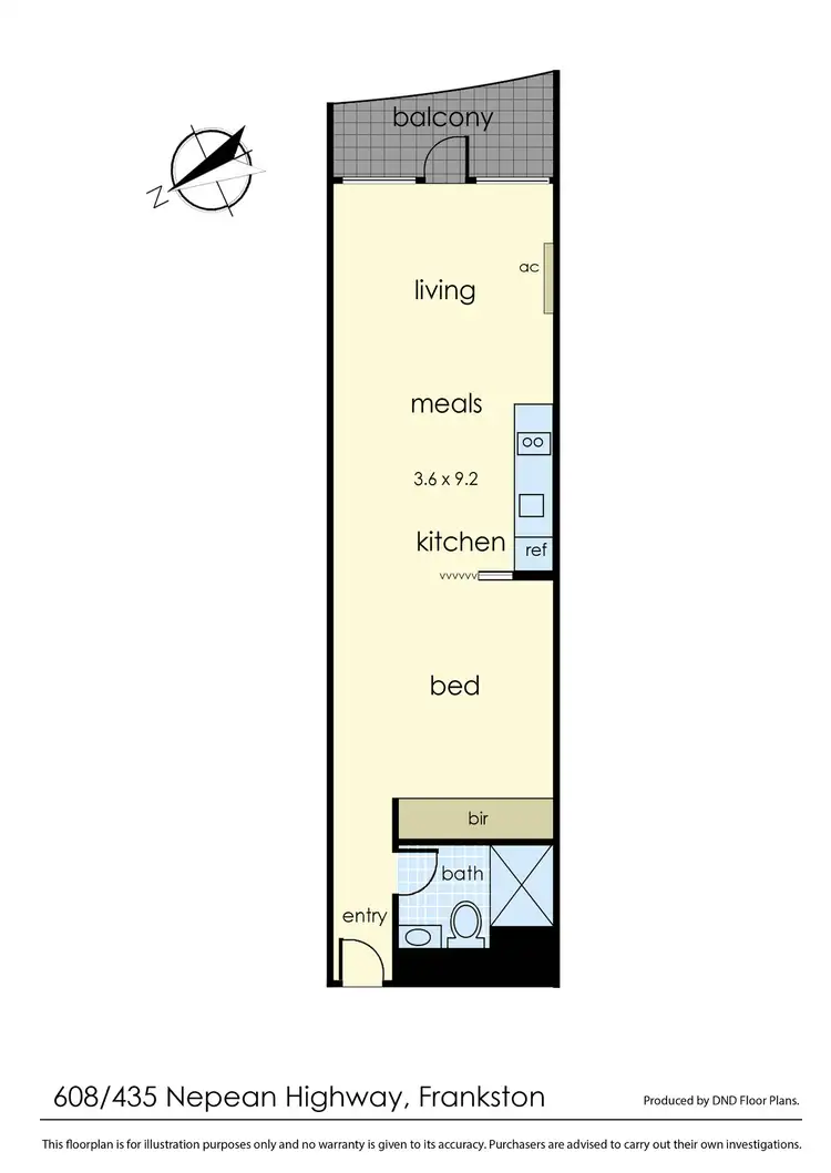 Floorplan of Homely apartment listing, 608/435 Nepean Highway, Frankston VIC 3199