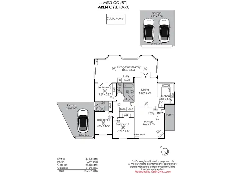 Floorplan of Homely house listing, 4 Meg Court, Aberfoyle Park SA 5159