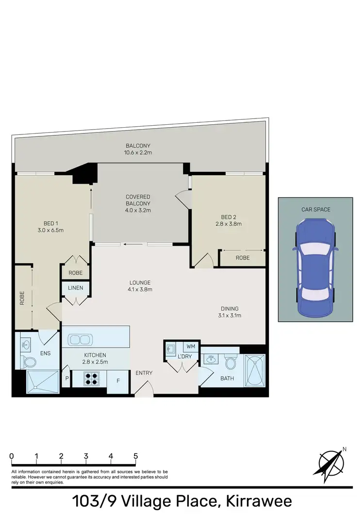 Floorplan of Homely apartment listing, Level 1/103/9 Village Place, Kirrawee NSW 2232