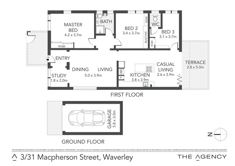 Floorplan of Homely apartment listing, 3/31 Macpherson Street, Waverley NSW 2024