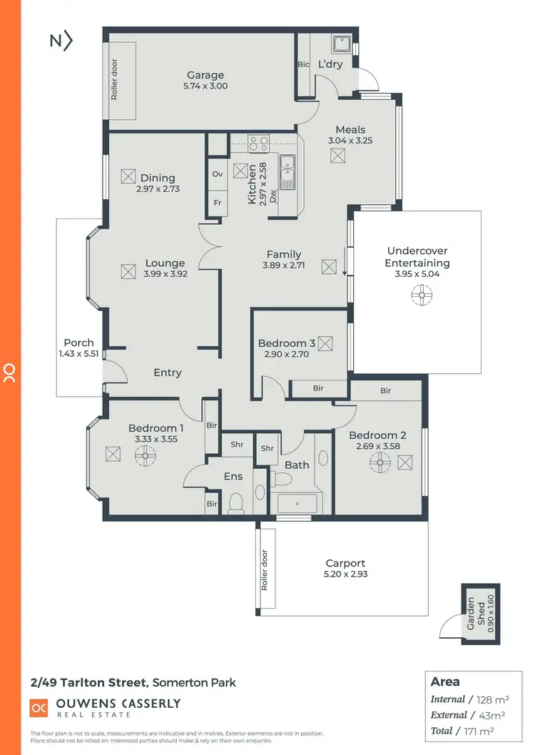 Floorplan of Homely unit listing, 2/49 Tarlton Street, Somerton Park SA 5044