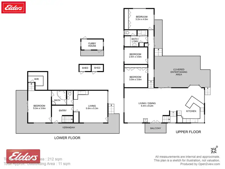 Floorplan of Homely house listing, 36 Stirling Avenue, Blackmans Bay TAS 7052