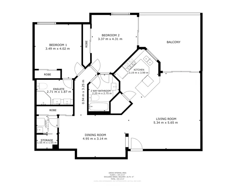 Floorplan of Homely apartment listing, 256/12-21 Gregory Street, Westcourt QLD 4870