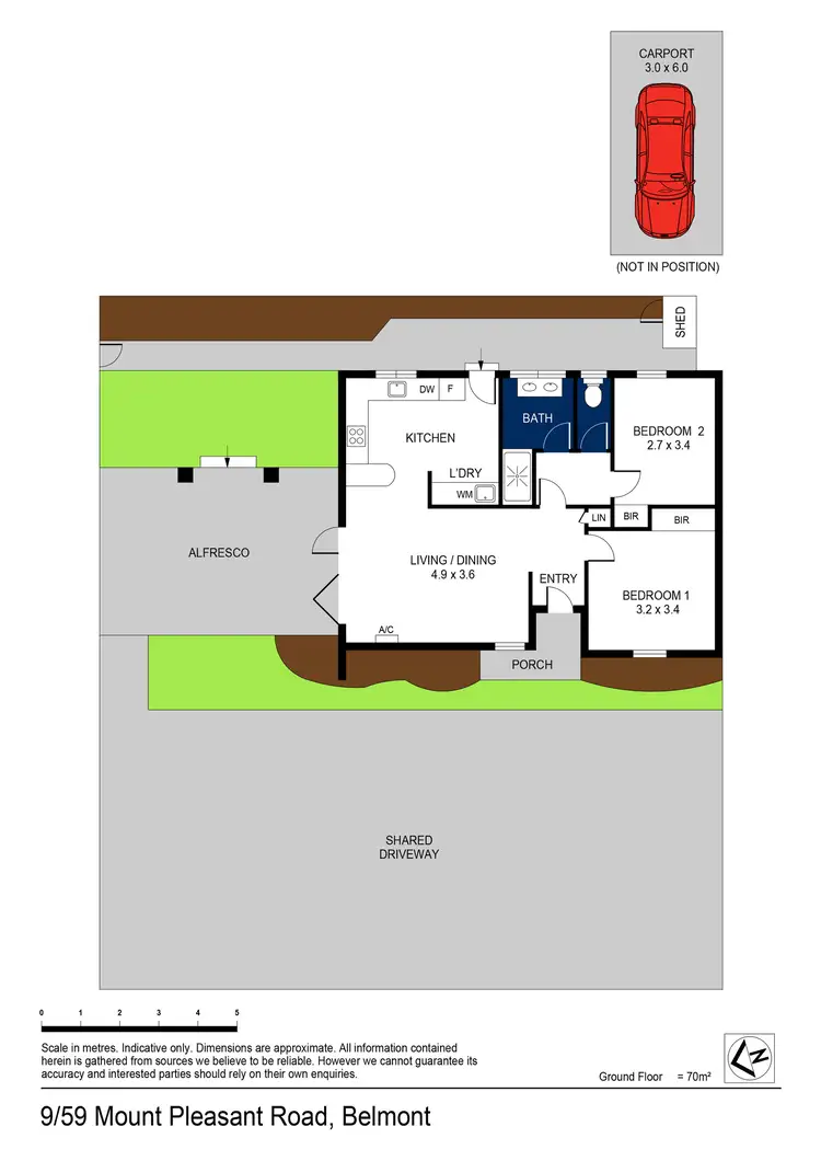 Floorplan of Homely unit listing, 9/59 Mt Pleasant Road, Belmont VIC 3216