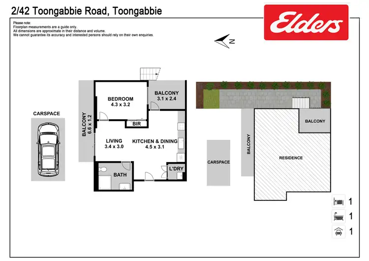 Floorplan of Homely unit listing, 2/42 Toongabbie Road, Toongabbie NSW 2146