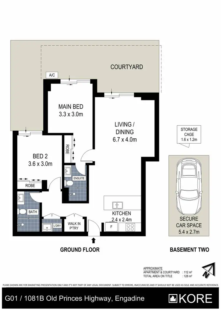 Floorplan of Homely apartment listing, G01/1081B Old Princes Highway, Engadine NSW 2233