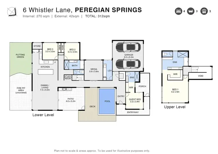 Floorplan of Homely house listing, 6 Whistler Lane, Peregian Springs QLD 4573