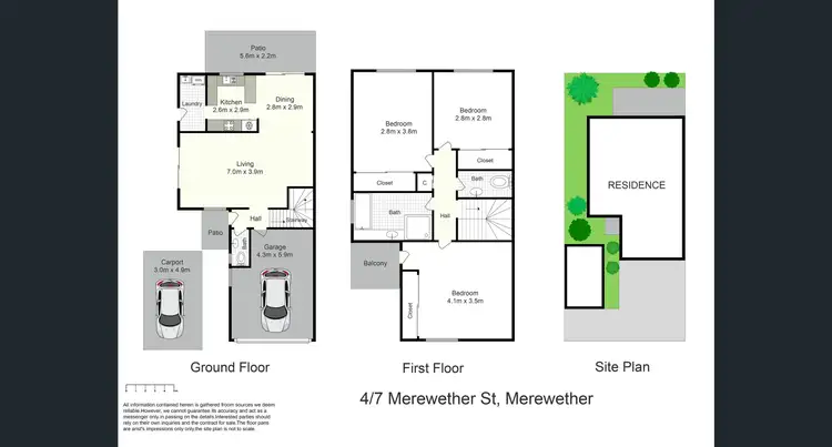 Floorplan of Homely unit listing, 4/7 Merewether Street, Merewether NSW 2291