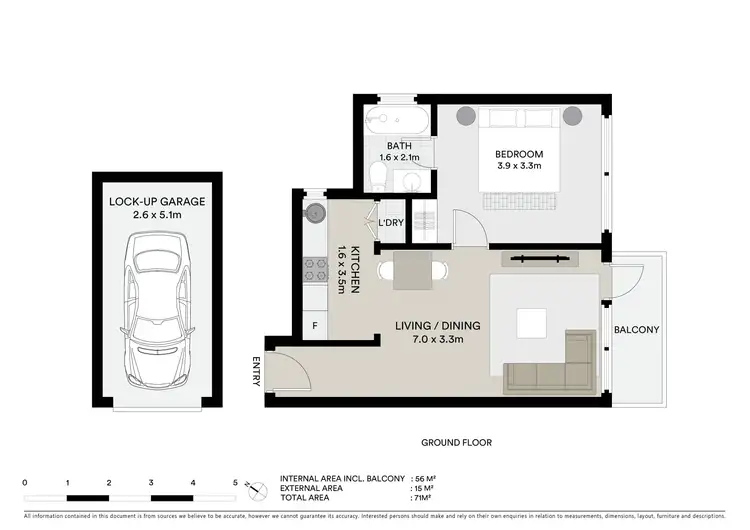 Floorplan of Homely apartment listing, 2/154 Raglan Street, Mosman NSW 2088