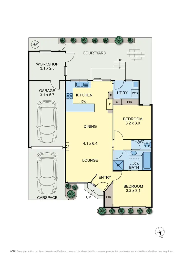 Floorplan of Homely villa listing, 3/148 Hoffmans Road, Essendon VIC 3040