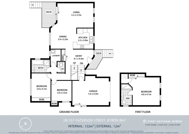 Floorplan of Homely unit listing, 2B/107 Paterson Street, Byron Bay NSW 2481
