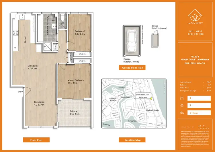 Floorplan of Homely unit listing, 7/1933 Gold Coast Highway, Burleigh Heads QLD 4220