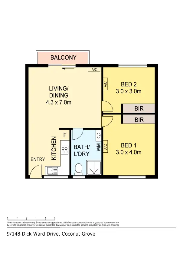 Floorplan of Homely unit listing, 9/148 Dick Ward Drive, Coconut Grove NT 810