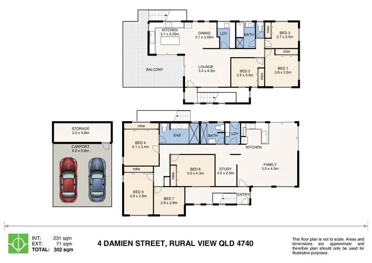 Floorplan of Homely house listing, 4 Damien Street, Rural View QLD 4740