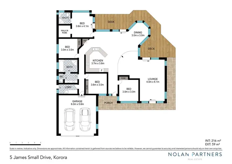 Floorplan of Homely house listing, 5 James Small Drive, Korora NSW 2450