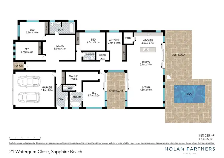 Floorplan of Homely house listing, 21 Watergum Close, Sapphire Beach NSW 2450