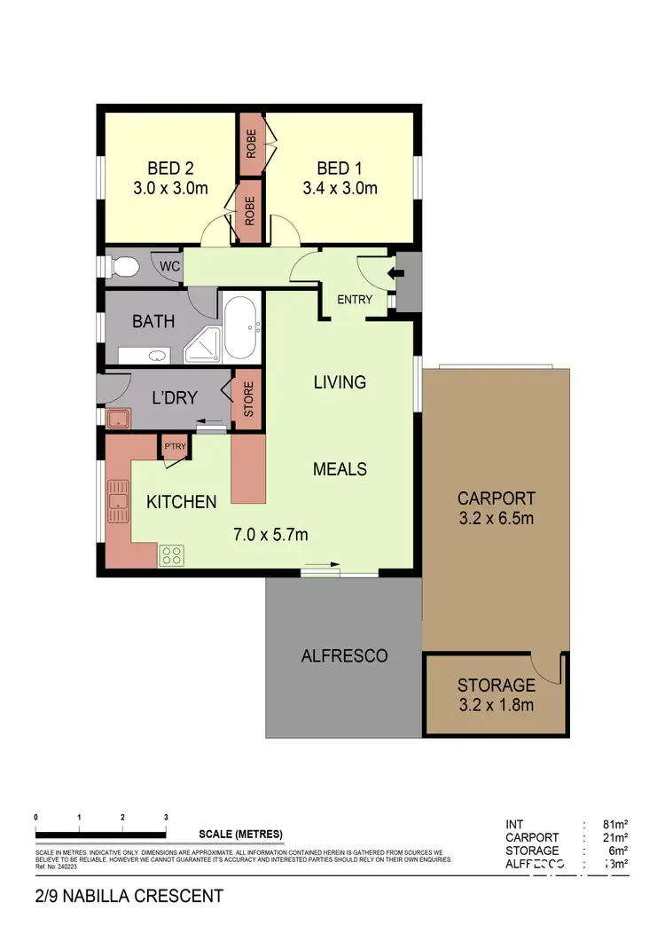 Floorplan of Homely unit listing, 2/9 Nabilla Crescent, Strathdale VIC 3550