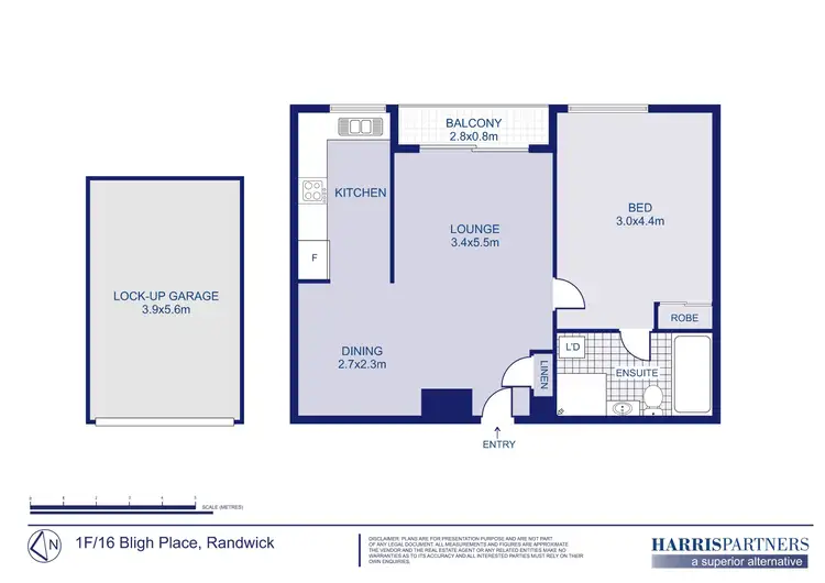 Floorplan of Homely unit listing, 1F/16 Bligh Place, Randwick NSW 2031