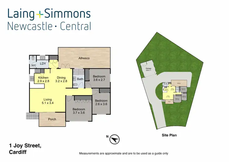Floorplan of Homely house listing, 1 Joy Street, Cardiff NSW 2285