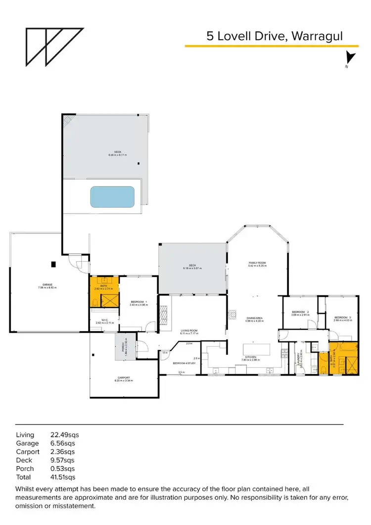 Floorplan of Homely house listing, 5 Lovell Drive, Warragul VIC 3820