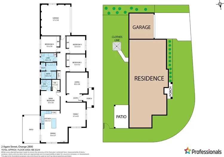 Floorplan of Homely house listing, 2 Agate Street, Orange NSW 2800
