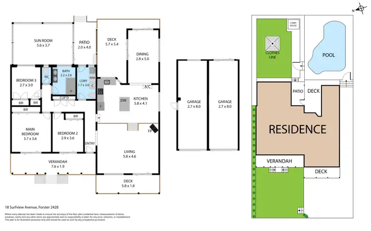 Floorplan of Homely house listing, 18 Surfview Avenue, Forster NSW 2428