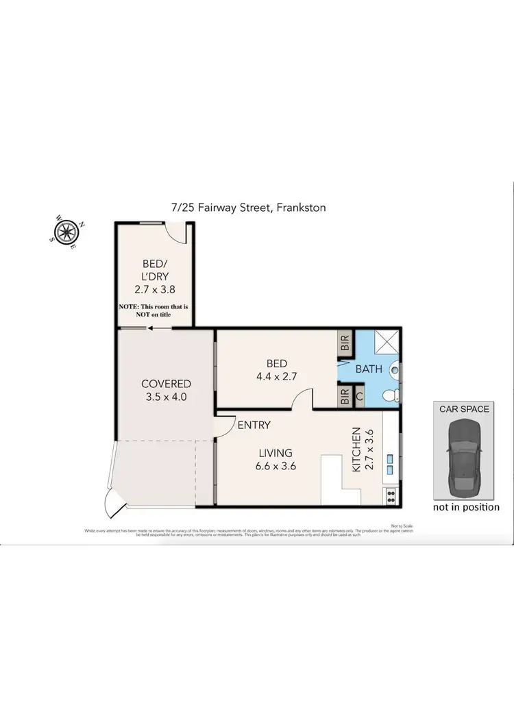 Floorplan of Homely unit listing, 7/25 Fairway Street, Frankston VIC 3199