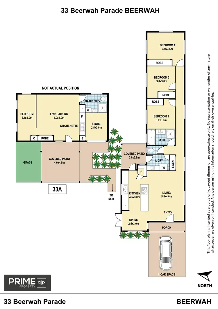 Floorplan of Homely house listing, 33 Beerwah Parade, Beerwah QLD 4519