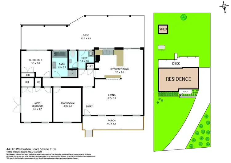 Floorplan of Homely house listing, 44 Old Warburton Road, Seville VIC 3139