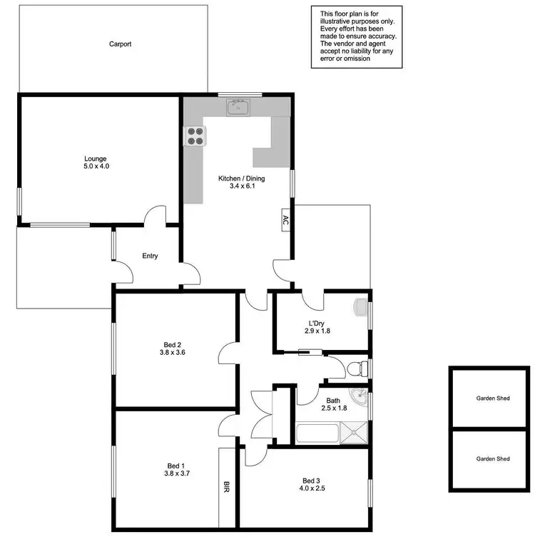 Floorplan of Homely house listing, 34 Barley Road, Port Lincoln SA 5606