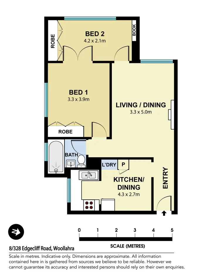 Floorplan of Homely apartment listing, 8/328 Edgecliff Road, Woollahra NSW 2025