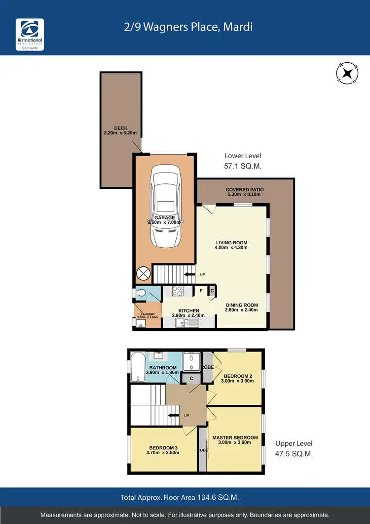 Floorplan of Homely semi-detached listing, 2/9 Wagners Place, Mardi NSW 2259